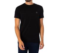 Timberland Men's Slim Fit Embroidered Logo T-Shirt, Black Pavement, XXL