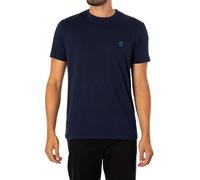 Timberland Men's Slim Fit Embroidered Logo T-Shirt, Blue, L