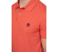 TIMBERLAND Mens TFO Chest Logo Short Sleeve Polo Polo, Burnt Sienna APP, L