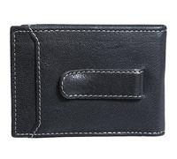Timberland Men's Slim Leather Front Pocket Credit Card Holder Wallet Travel Accessory-Bi-Fold, Black II (Money Clip), One Size