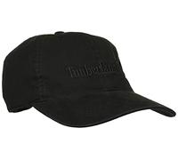 Timberland Men's Southport Beach Cotton Canvas Cap with Self Backstrap and Metal Closure, Black, One Size