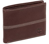 Timberland Men's Sportz Leather Passcase Wallet, Brown (Quad Stitch), One Size