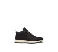 Sprint Basic Mid Lace Leather Trainers Black 10.5 UK