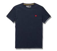 Timberland Men's SS Chest Tree Logo Jersey Slim Tee T-Shirt, 433 Navy,