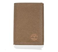 Timberland Men's Trifold Nylon Wallet, Khaki, One Size