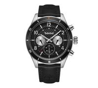 Timberland Men's Watch, Black Dial & Black Leather Strap, 46mm, TDWGF2201001