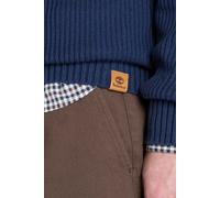 Timberland Men's Ribbed Crew Neck Jumper L Blue