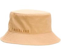 Timberland Mens Womens Unisex Printed Branded Logo Twill Bucket Hat in Caramel Size Small to Medium