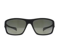 Timberland Men's Wrap Matte Black Green Polarized TB00017 Sunglasses Timberland Black One Size