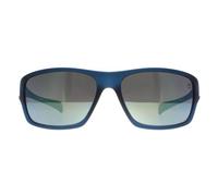Timberland Men's Wrap Matte Blue Smoke Polarized TB00017 Sunglasses Timberland Blue One Size