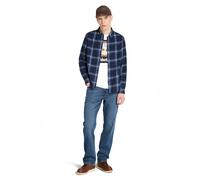 Timberland - Midweight Flannel Check Shirt - Shirt size L, blue