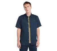 Timberland Mill Brook Linen Short Sleeve Shirt Dark Sapphire size S | Casual Shirts Outlet | Men | White S