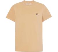 (XXL, Wheat) Timberland Mens Oyster River Logo Short-Sleeved T-Shirt