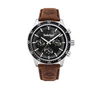 Timberland Parkman Tdwgf0029002 Men's 44mm Black Dial Quartz Watch - Brown Leather Strap
