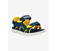 Timberland Perkins Row 2-Strap Sandals Navy Blue Yellow Kids - 31