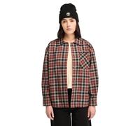 Timberland Plaid Flannel Overshirt Apple Butter size L | Button-Down Shirts Outlet | Women L