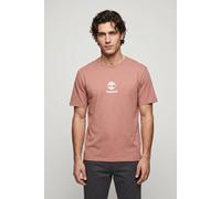 Timberland Print Stack Logo Short Sleeve Tee Dark Pink size L | Print T-Shirts Outlet | Men | Pink L
