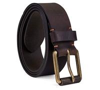 Timberland PRO Men's 40mm Workwear Leather Belt, Dark Brown/Roller Buckley, 42