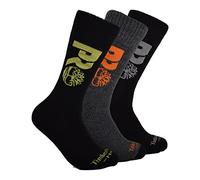 Timberland Pro Men's Boot Socks Gift Set, Black-Pack of 3, L