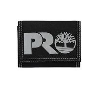 Timberland PRO Men's Cordura Nylon RFID Trifold Wallet with ID Window, Black (Reflective), 4.5 x 1 x 3 in, Cordura Nylon RFID Trifold Wallet with Id Window