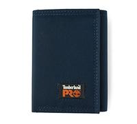 Timberland PRO Men's Cordura Velcro Nylon RFID Trifold Wallet with Id Window, Navy, One Size