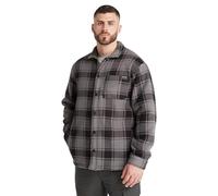 Timberland PRO Men's Gritman Printed Plaid Fleece Shirt Jacket, Tornado Tartan, L