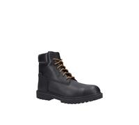 Timberland Pro Men's 'Iconic' Leather Safety Boots in Black | Size: 6 Timberland Pro Black 6