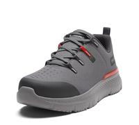 Timberland PRO Mens Intercept Steel Safety Toe, Grey/Red, Wide