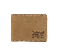 Timberland Pro Men's Slim Leather Rfid Bifold With Back Id Window Wallet, Wheat/Pullman, One Size UK
