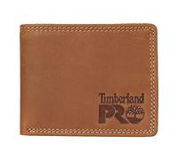 Timberland Pro Men's Slim Leather Rfid Bifold With Back Id Window Wallet, Wheat/Pullman, One Size UK