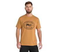 Timberland PRO Men's Trademark Graphic Short-Sleeve T-Shirt Work Utility, Wheat Boots, L
