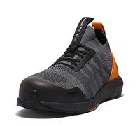 Timberland PRO Unisex-Adult Radius Knit Composite Safety Toe Athletic Industrial Work Shoe, Grey/Orange, 11.5