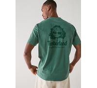 Timberland - Rugged Active Gear Back Graphic Tee - T-shirt size S, green