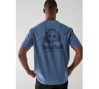 Timberland T shirt RUGGED ACTIVE GEAR BACK GRAPHIC TEE in Blue EU S