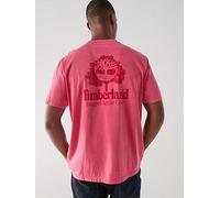 Timberland T shirt RUGGED ACTIVE GEAR BACK GRAPHIC TEE in Red EU XL