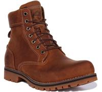 Timberland Rugged WP II 6in Leather Men's Ankle Boots - Rust - Size:UK 7