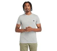 Timberland Short Sleeve Dunstan River Logo T-Shirt - Grey, Grey, Size 2Xl, Men Grey