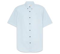Timberland - Short Sleeve Stretch Poplin Shirt - Shirt size M, grey