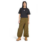 Timberland Stack Logo Short Sleeve T-shirt Black L Women