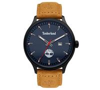 Timberland Southford Men's Brown Leather Watch 44mm Quartz Watch Water Resistance 5 Bar TDWGB2102202, Brown, Strap.