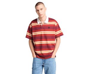 Timberland Ss Striped Rugby Polo Burnt Henna size XL | Poloshirts Outlet | Men XL