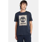 Timberland 'Stack Logo Camo' T-Shirt Dark Sapphire