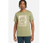 Timberland Stack Logo Camo Short Sleeve T-shirt Green M Men