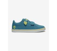 Timberland Stone Jump Low Hook & Loop Shoes Blue Lime Green Baby - 25