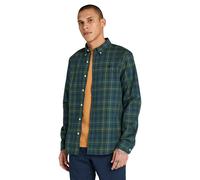 Timberland Stretch Poplin Check Shirt Green Gables size XL | Casual Shirts Outlet | Men | Green XL