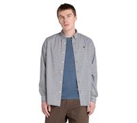 Timberland Stretch Poplin Gingham Shirt Chocolate Brown size XL | Formal Shirts Outlet | Men | Brown XL