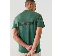 Timberland Sunfaded Back Tree Logo T-Shirt, Dark Green, Size 2Xl, Men Dark Green