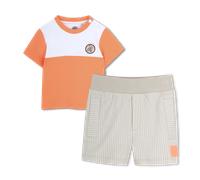 Timberland - T-shirt And Shorts Set - Bright Melon - Boy - 3 Months