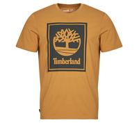 Timberland T shirt STACK LOGO SHORT SLEEVE TEE in Yellow EU S
