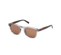 Timberland TB00007 20H Man Sunglasses Injected Grey Brown Round Polarized